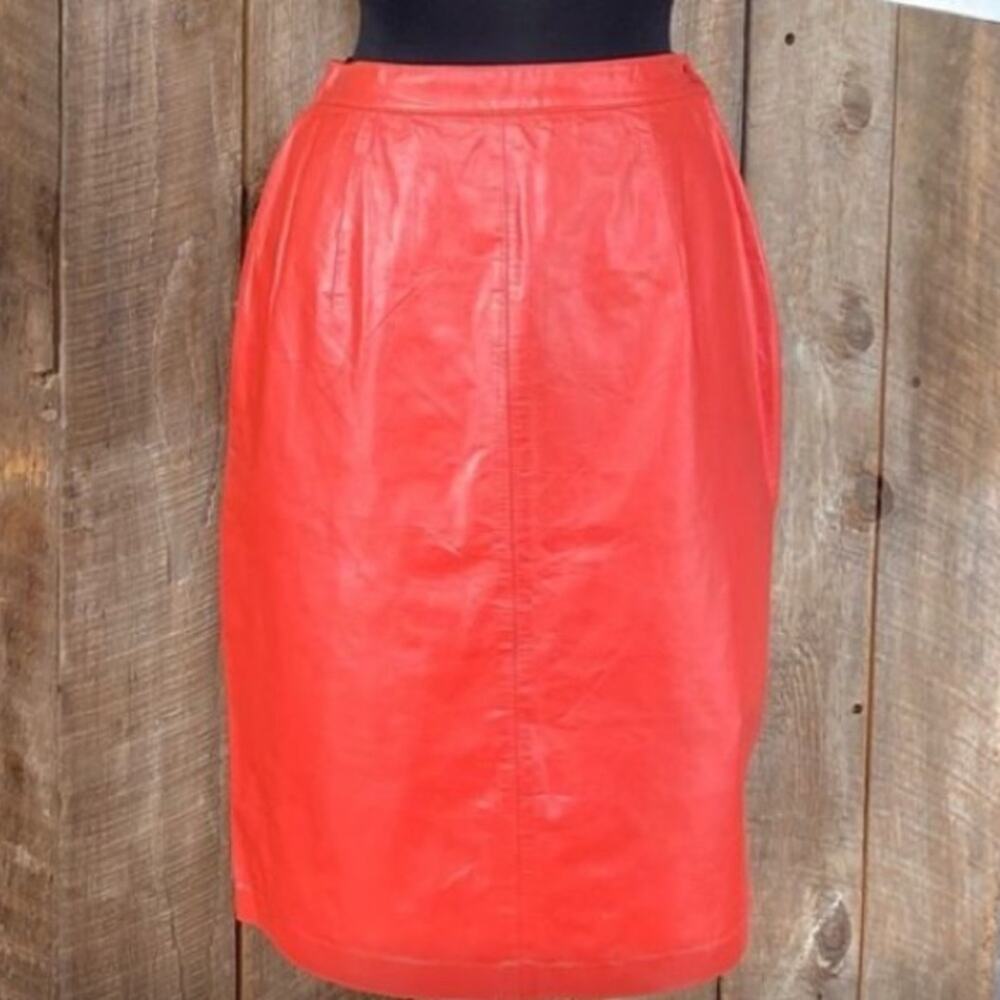 C.J. Todd Leather Skirt size 6